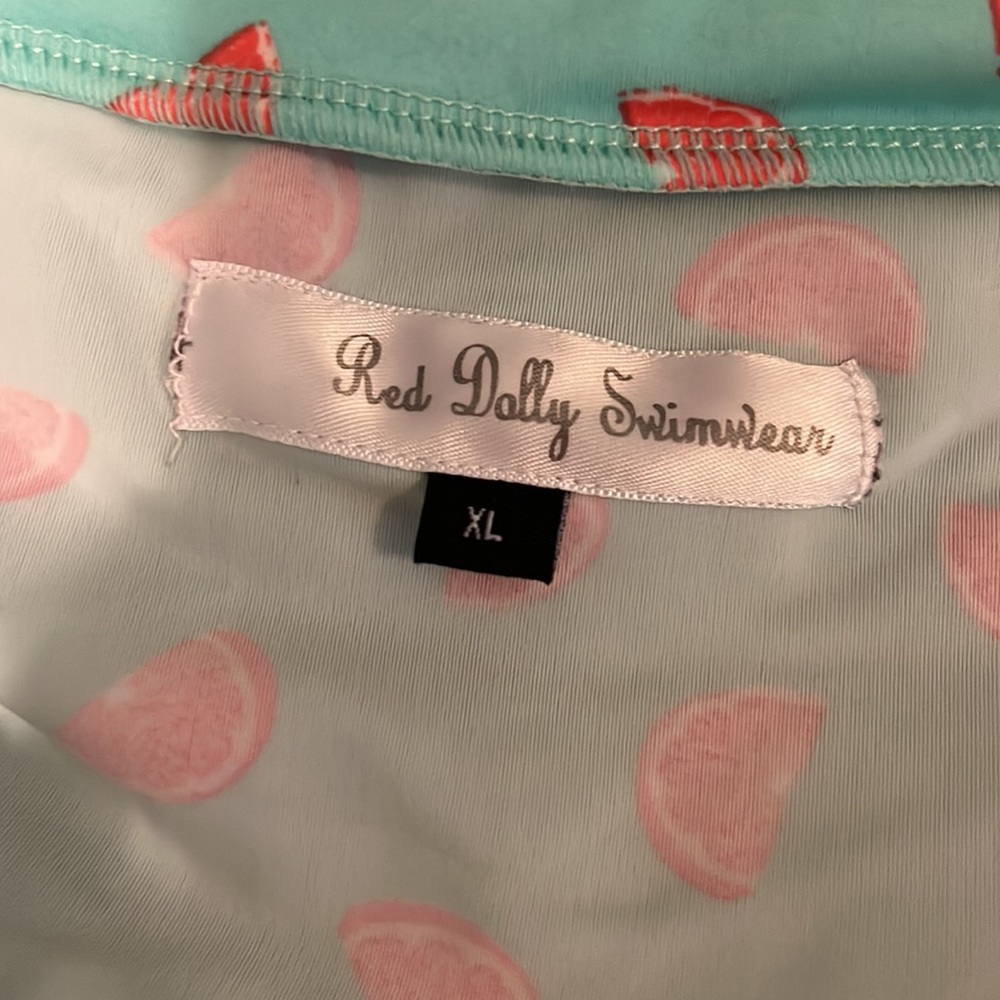 Red Dolly Pin Up Style Swimsuit - Gem